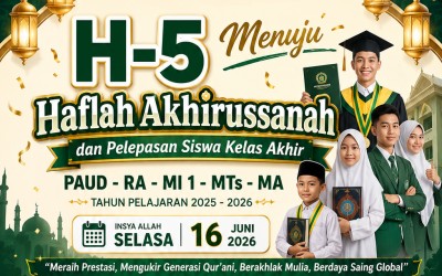 H-5 Menuju Haflah Akhirussanah Tahun 2026